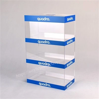 Counter Blue Acrylic Vaper Pods Display For Shop