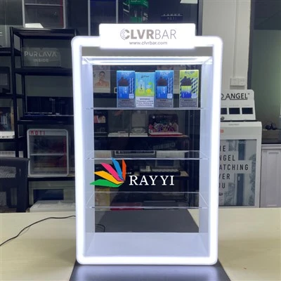 Lockable Led Vape Acrylic Display Stand